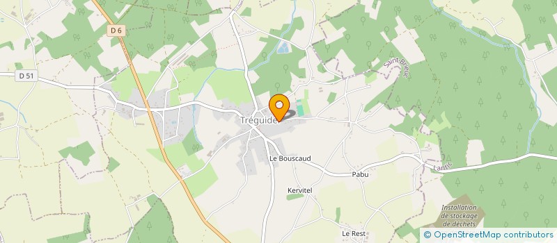 localisation de l'entreprise SCI SCARABEE  TREGUIDEL