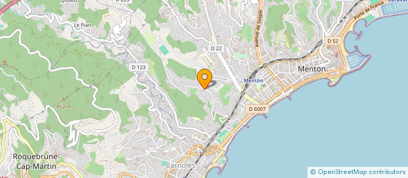 localisation de l'entreprise SCI SCARLEONI à MENTON