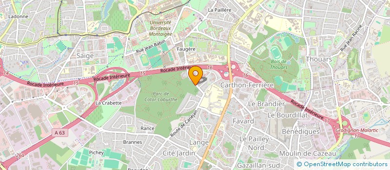 localisation de l'entreprise SCI SCARLET  GRADIGNAN