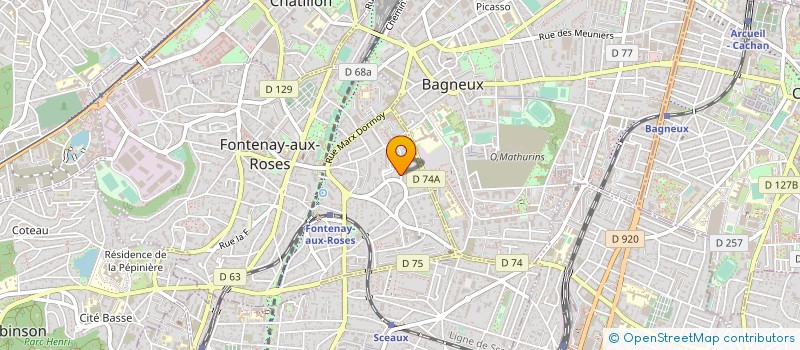 localisation de l'entreprise SCI SCARPARO à FONTENAY-AUX-ROSES