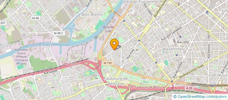 localisation de l'entreprise SCI SCARPINVEST à LILLE