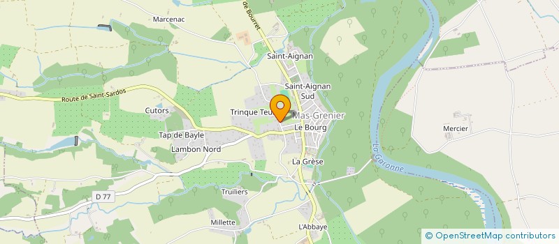 localisation de l'entreprise SCI SCBC  MAS-GRENIER