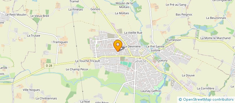 localisation de l'entreprise SCI SCCBA  GEVEZE