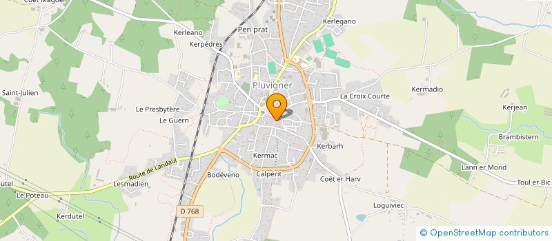 localisation de l'entreprise SCI SCCR  PLUVIGNER