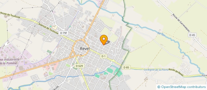 localisation de l'entreprise SCI SCCS  REVEL