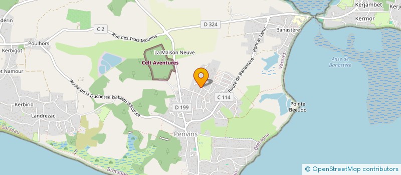 localisation de l'entreprise SCI SCD BOUXIN  SARZEAU