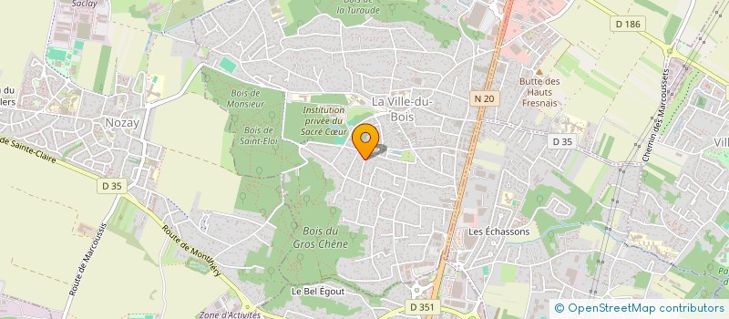 localisation de l'entreprise SCI SCDB 92 à LA VILLE-DU-BOIS