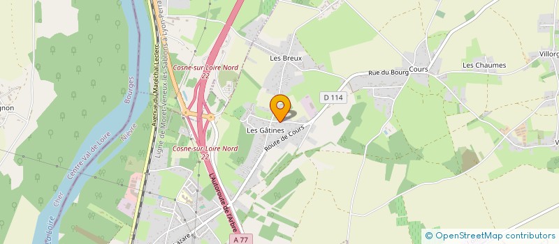 localisation de l'entreprise SCI SCDV à COSNE-COURS-SUR-LOIRE
