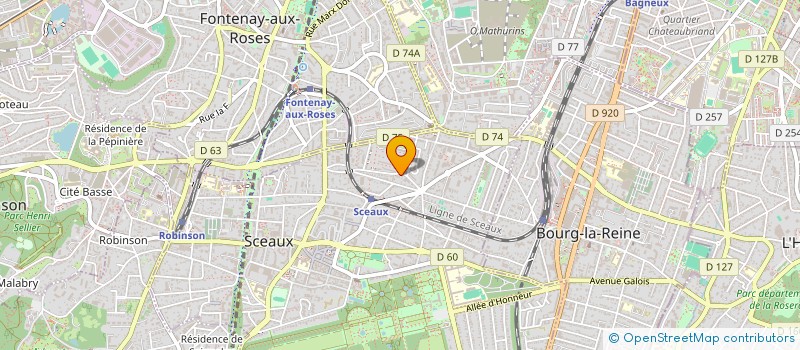 localisation de l'entreprise SCI SCEAUX à SCEAUX