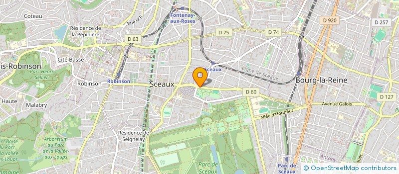 localisation de l'entreprise SCI SCEAUX COLBERT à SCEAUX