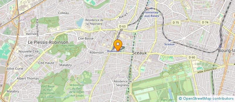 localisation de l'entreprise SCI SCEAUX HOUDAN QUATRE CHEMINS à SCEAUX