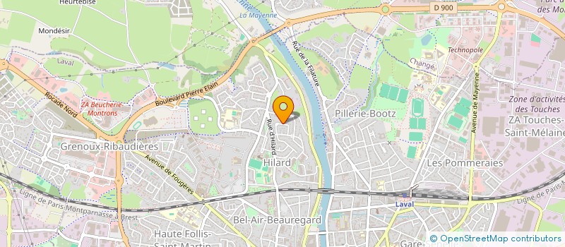 localisation de l'entreprise SCI SCELAN à LAVAL