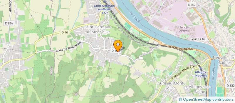 localisation de l'entreprise SCI SCENERGIE  SAINT-GERMAIN-AU-MONT-D'OR