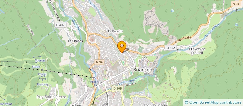 localisation de l'entreprise SCI SCGCAH - SENTIS à BRIANCON