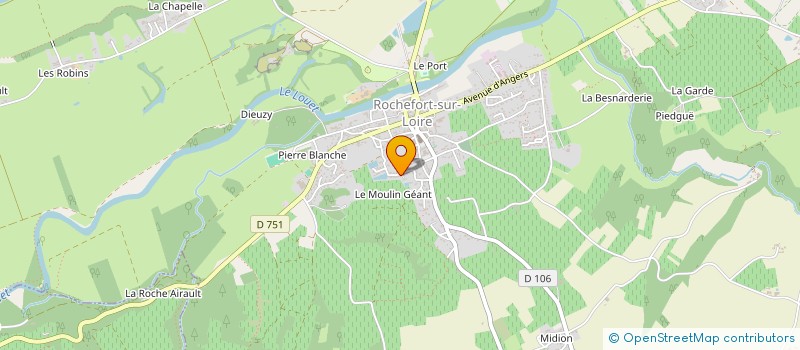 localisation de l'entreprise SCI SCGD  ROCHEFORT-SUR-LOIRE