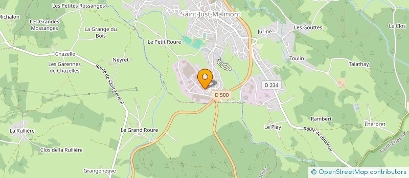 localisation de l'entreprise SCI SCH  SAINT-JUST-MALMONT