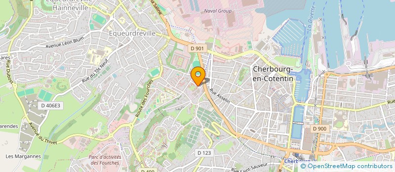 localisation de l'entreprise SCI SCH KINES à CHERBOURG-EN-COTENTIN