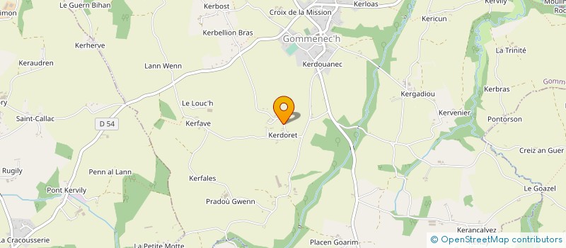 localisation de l'entreprise SCI SCHA-LU  GOMMENEC'H