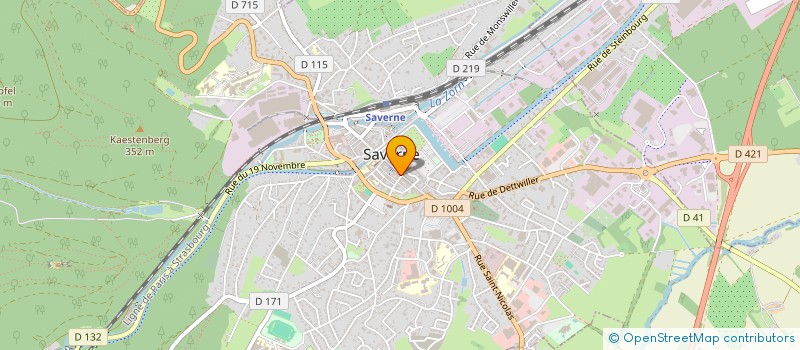 localisation de l'entreprise SCI SCHAAF  SAVERNE