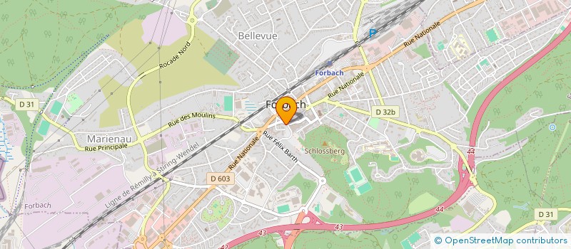 localisation de l'entreprise SCI SCHAFER  FORBACH