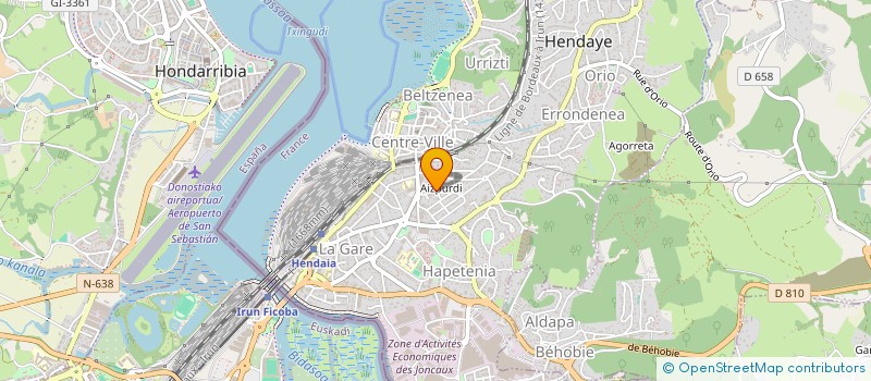 localisation de l'entreprise SCI SCHAMROC à HENDAYE