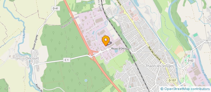 localisation de l'entreprise SCI SCHATZ  THAON-LES-VOSGES