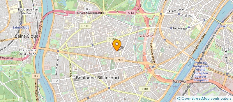 localisation de l'entreprise SCI SCHATZY à BOULOGNE-BILLANCOURT
