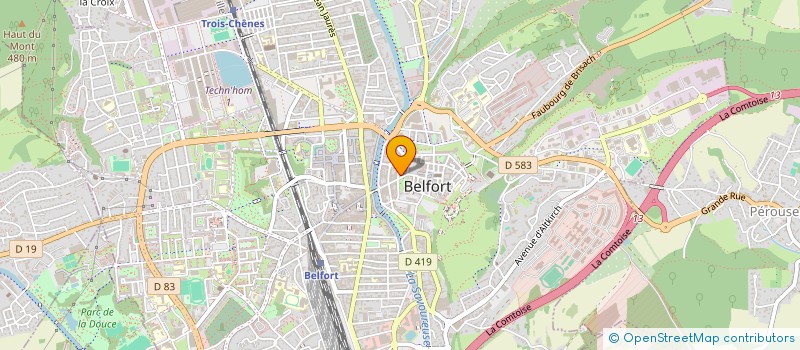 localisation de l'entreprise SCI SCHAUER  BELFORT