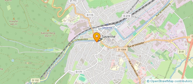 localisation de l'entreprise SCI SCHEFFER  SAVERNE