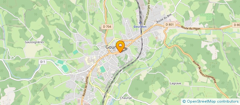 localisation de l'entreprise SCI SCHEIBER IMMOBILIER  GOURDON