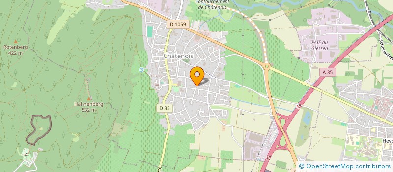 localisation de l'entreprise SCI SCHEIBLING IMMO  CHATENOIS