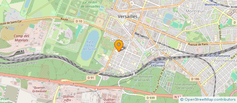 localisation de l'entreprise SCI SCHEMA POOL à VERSAILLES