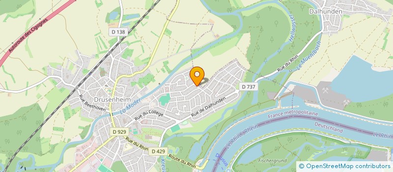 localisation de l'entreprise SCI SCHIFFLANGE  DRUSENHEIM