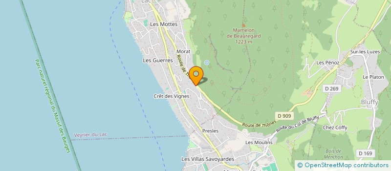 localisation de l'entreprise SCI SCHIFRINE à VEYRIER-DU-LAC