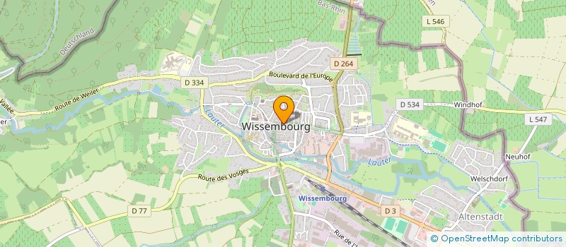 localisation de l'entreprise SCI SCHIMPF  WISSEMBOURG