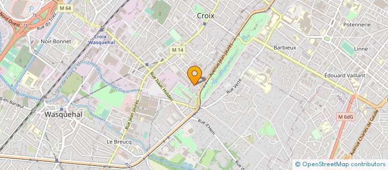 localisation de l'entreprise SCI SCHLTIGHEIM RUE DES POILUS  ROUBAIX