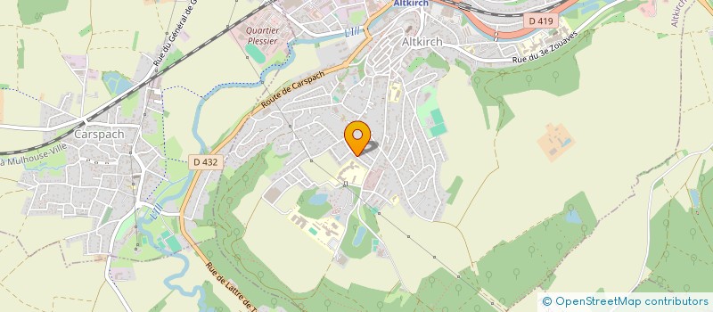 localisation de l'entreprise SCI SCHMIDLIN-MEYER  CARSPACH