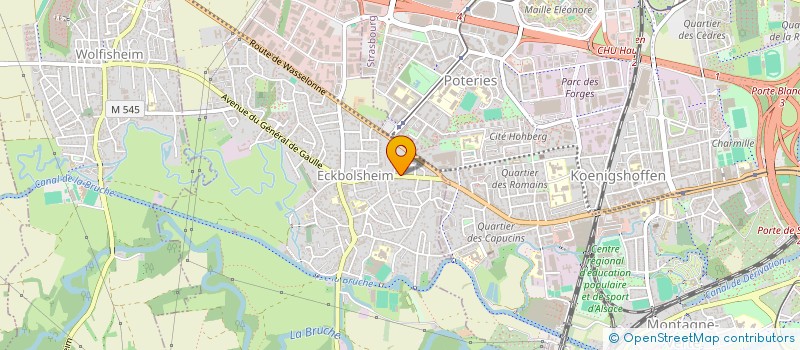 localisation de l'entreprise SCI  SCHMIDT ET CIE  ECKBOLSHEIM