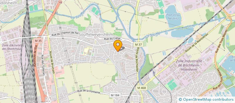 localisation de l'entreprise SCI SCHMITT  SOUFFELWEYERSHEIM