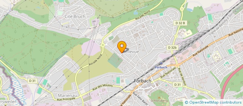 localisation de l'entreprise SCI SCHMITT A.B.C.F.  FORBACH