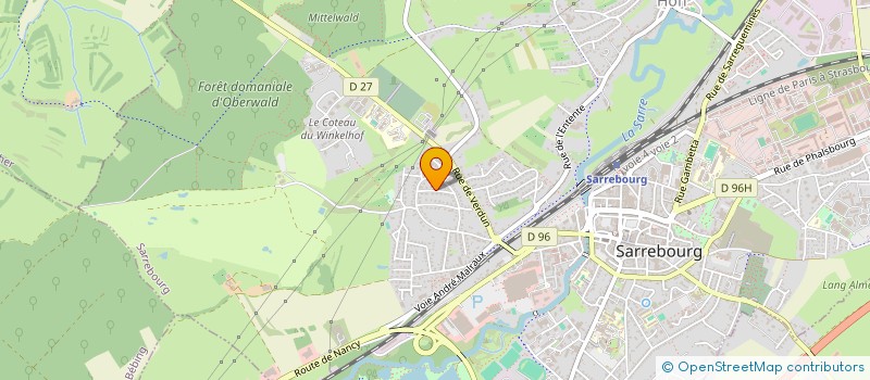 localisation de l'entreprise SCI SCHMITTY à SARREBOURG