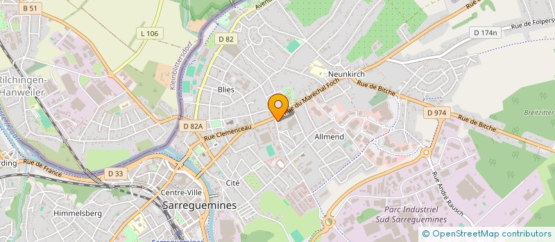 localisation de l'entreprise SCI SCHNEIDER à SARREGUEMINES