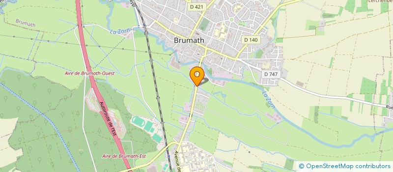 localisation de l'entreprise SCI SCHNEIDER  BRUMATH