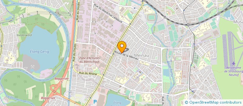 localisation de l'entreprise SCI SCHNEIDER-PASTEUR  STRASBOURG