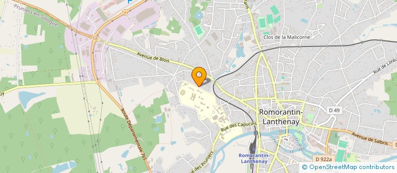 localisation de l'entreprise SCI SCHNEIDER-TREMBLAY  ROMORANTIN-LANTHENAY