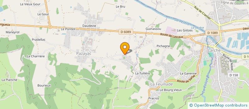 localisation de l'entreprise SCI SCHORSCH  TERRASSON LAVILLEDIEU