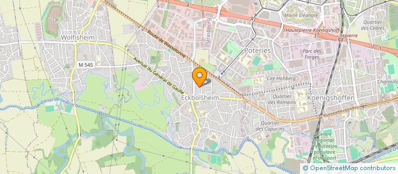 localisation de l'entreprise SCI SCHOTT  ECKBOLSHEIM