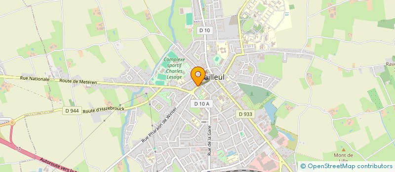 localisation de l'entreprise SCI SCHOTTE VANACKER à BAILLEUL