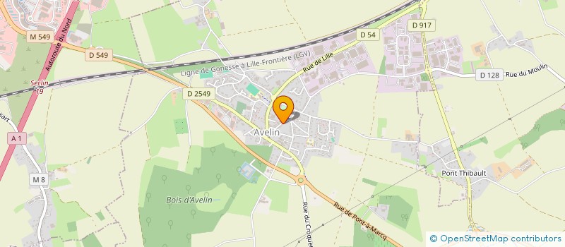 localisation de l'entreprise SCI SCHOUTTETEN-SECLIN  AVELIN