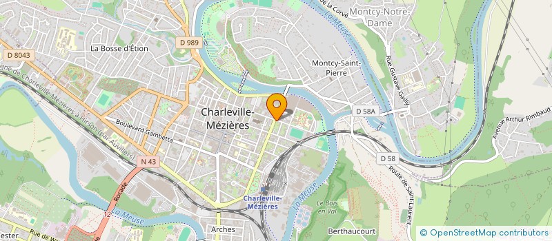 localisation de l'entreprise SCI SCHRENER-DAVY à CHARLEVILLE-MEZIERES